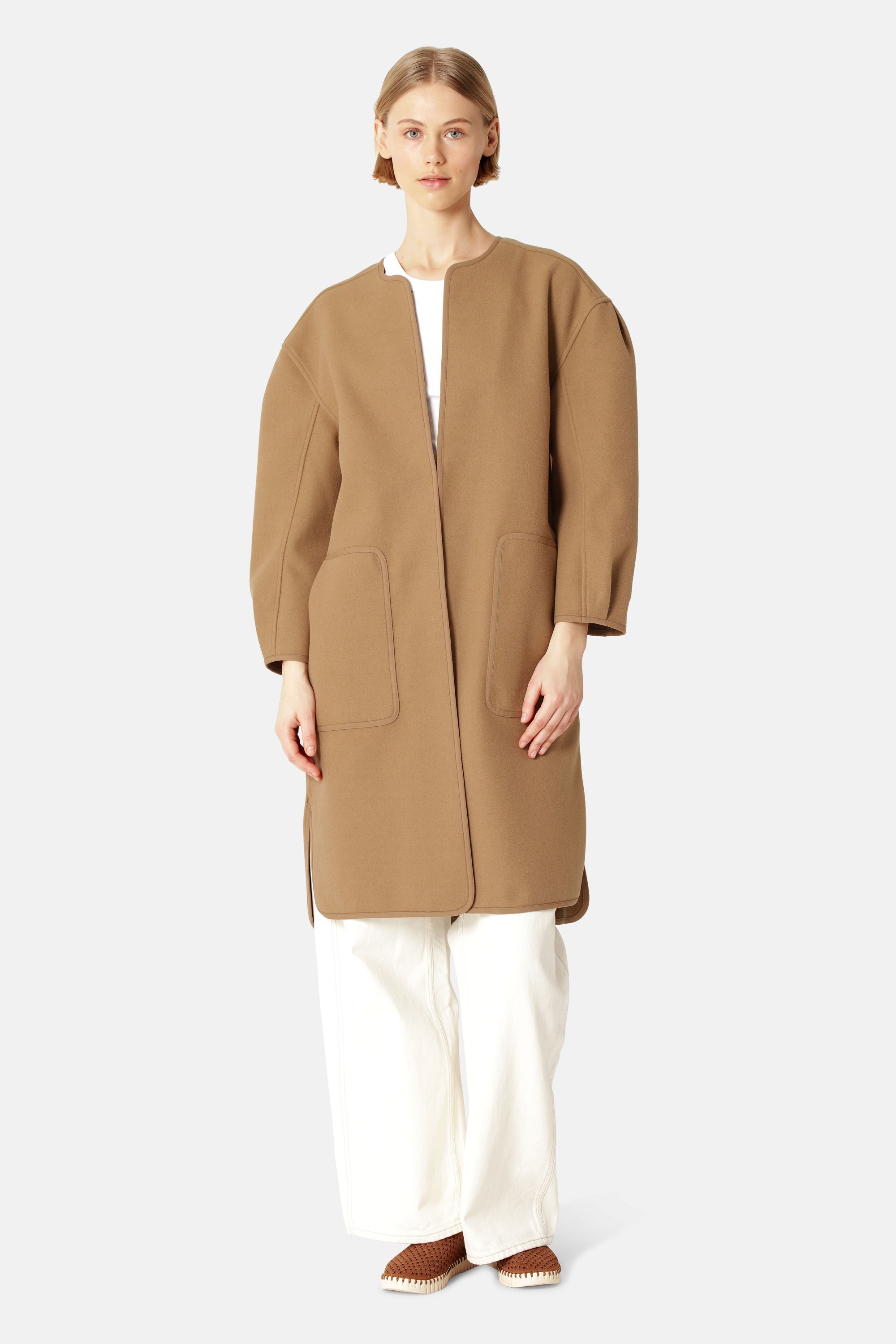 Long Casual Jacket - Mocca
